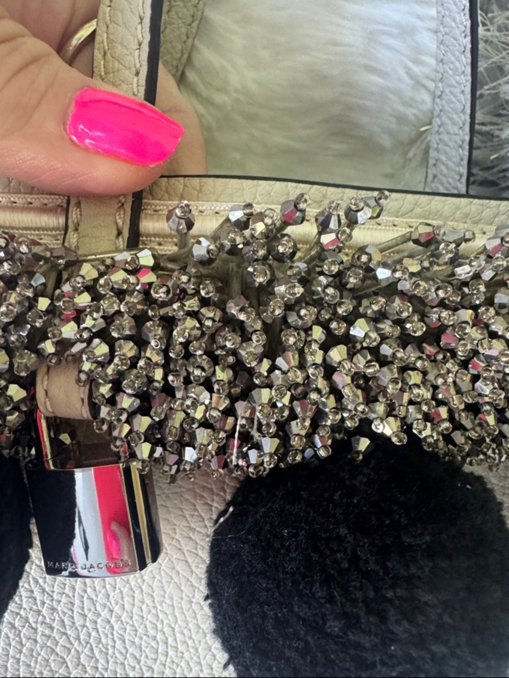 Marc Jacobs beads, and pom-pom Crossbody - Picture 11 of 11